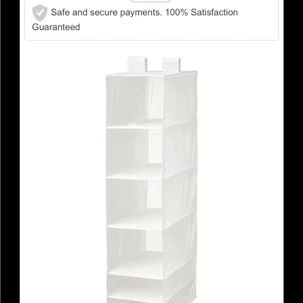 IKEA Hanging Closet Organizer in Blue